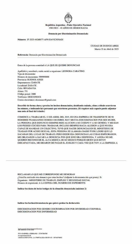Investigan denuncias por violencia laboral y el vaciamiento Zarate Transporte S.a.P.e.M 3 WhatsApp Image 2023 05 06 at 18.12.09